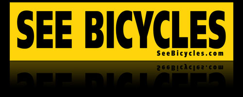 See Bicycles bumpersticker