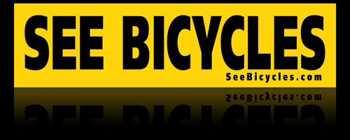 See Bicycles bumpersticker See Bicycles bumpersticker